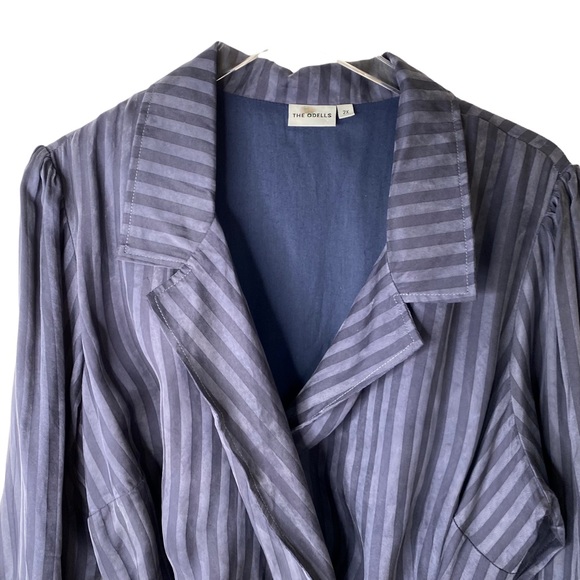 Anthropologie The Odells Ruffle Faux Wrap Robles Print in Nightshade Dress 2X - Picture 9 of 12